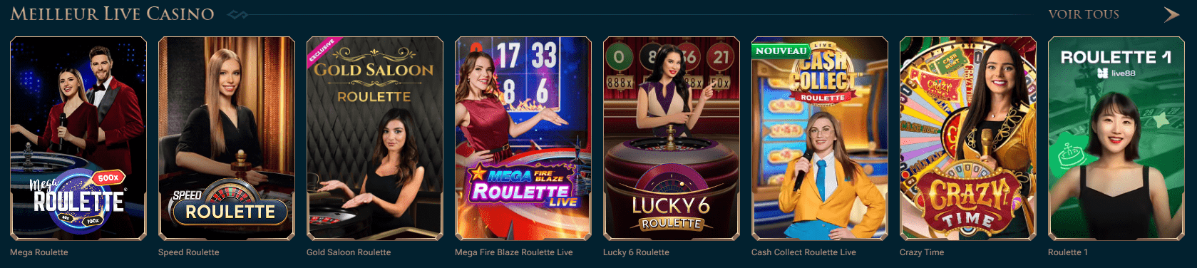 Live Casino au Slotuna Casino Croupier en Direct Jeux au Slot Una Casino en Ligne